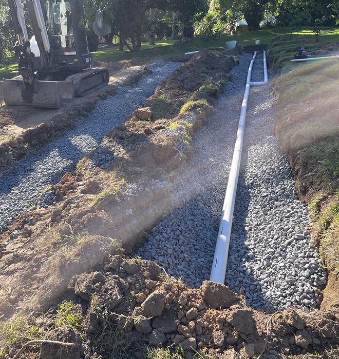 Our Gravity Feed Septic Work 2